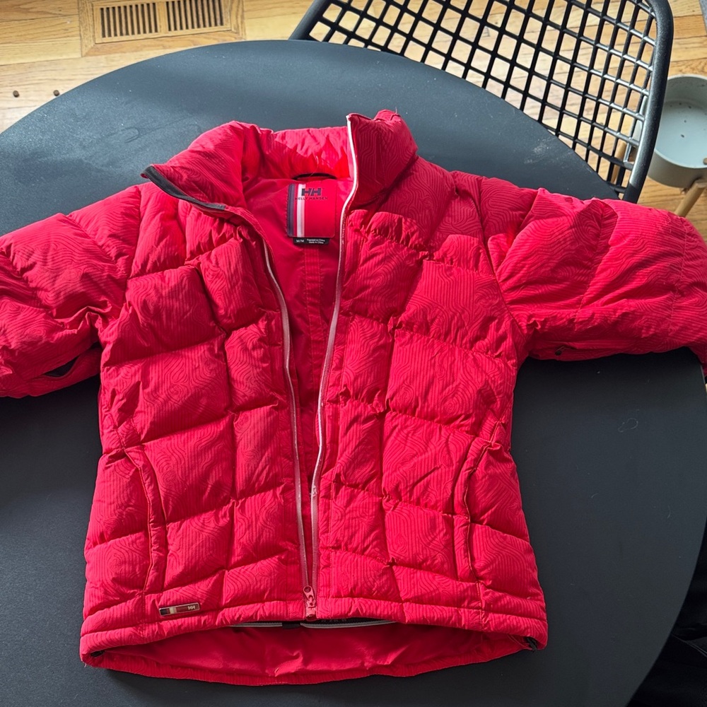 Helly Hansen Bright Red Kids Puffer Jacket